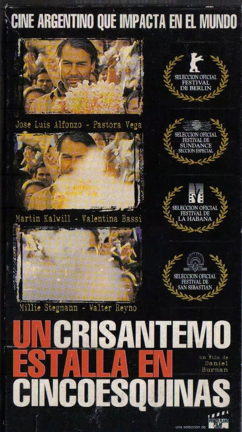 Movie poster for A Crysanthemum Bursts in Cincoesquinas (1998)
