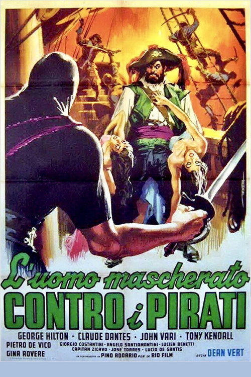 Movie poster for The Masked Man Against the Pirates (1964)