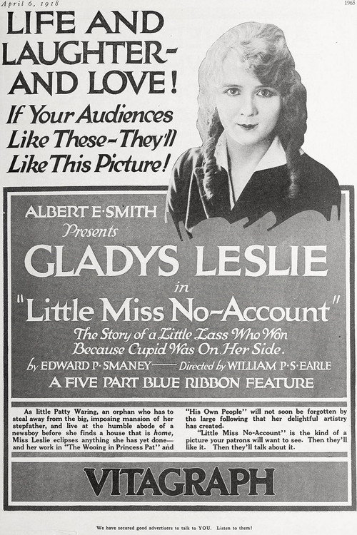 Movie poster for Little Miss No-Account (1918)