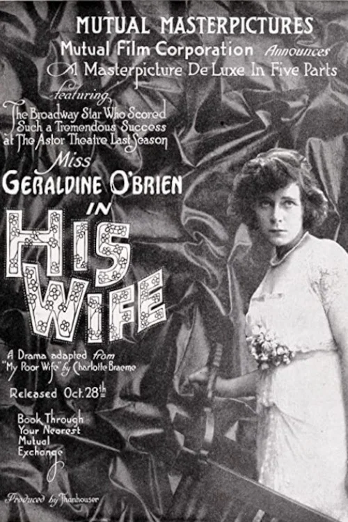 Movie poster for His Wife (1915)