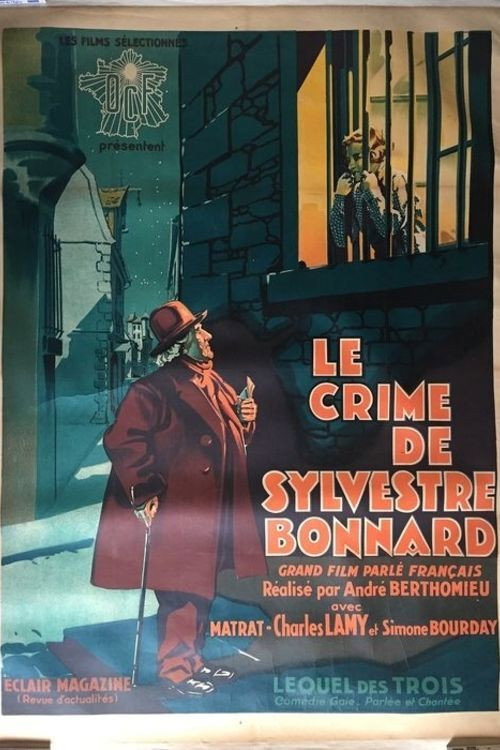 Movie poster for The crime of Sylvestre Bonnard (1929)