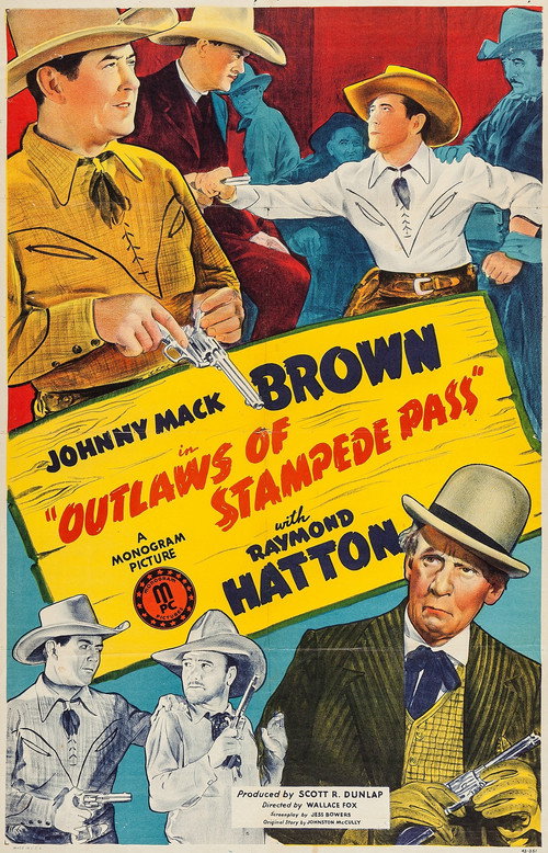 Movie poster for Outlaws of Stampede Pass (1943)