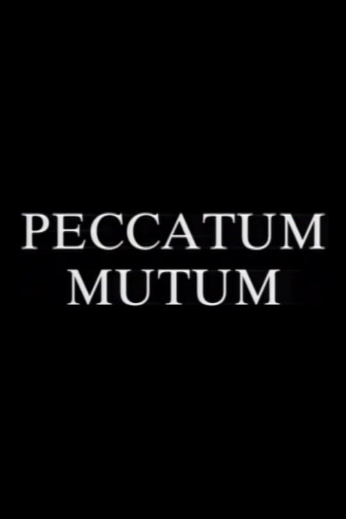 Movie poster for Peccatum Mutum (The Silent Sin) (1988)