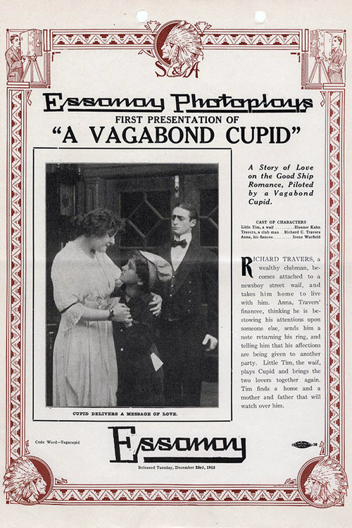 Movie poster for A Vagabond Cupid (1913)
