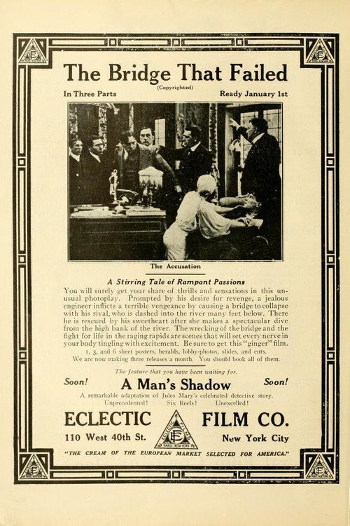 Movie poster for The Bridge That Failed (1914)