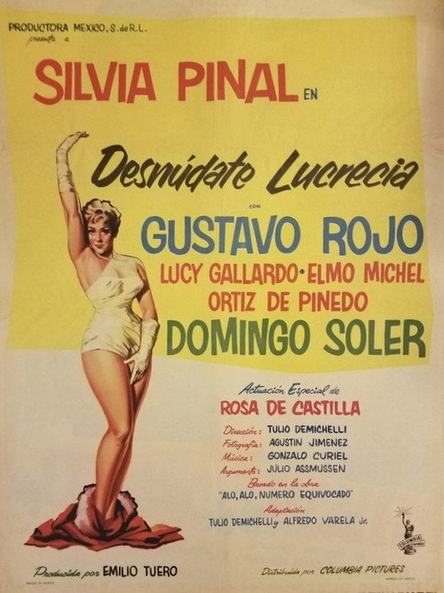 Movie poster for Desnúdate, Lucrecia (1958)