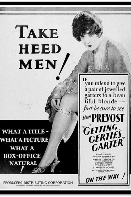 Movie poster for Getting Gertie's Garter (1927)