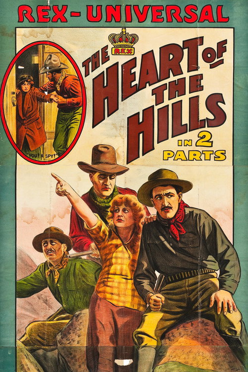Movie poster for The Heart of the Hills (1914)