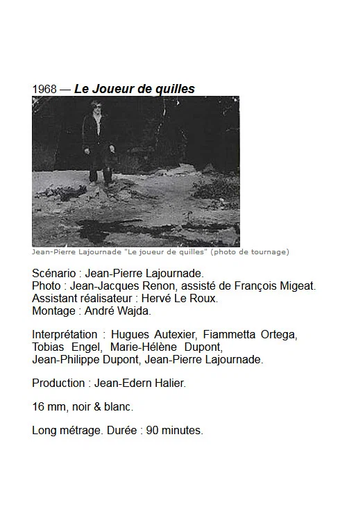 Movie poster for Le joueur de quilles (1968)