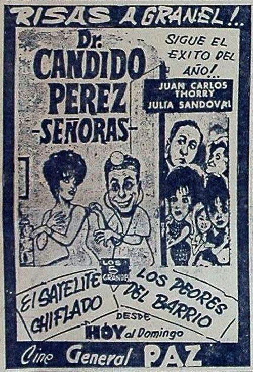 Movie poster for Dr. Cándido Pérez, señoras (1962)