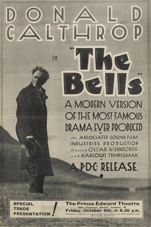 Movie poster for The Bells (1931)