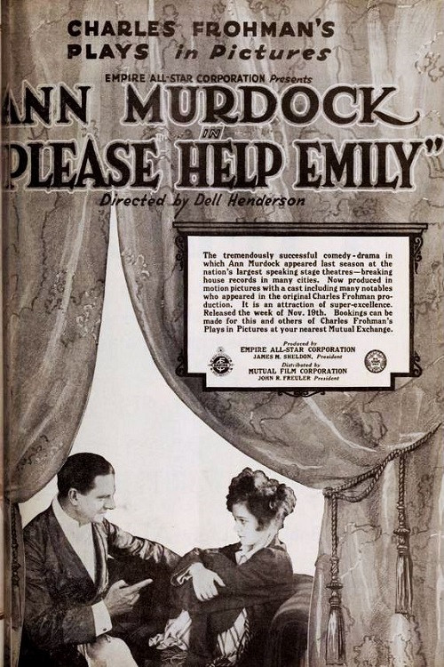 Movie poster for Please Help Emily (1917)