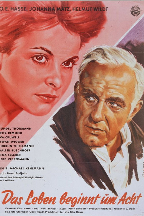 Movie poster for Das Leben beginnt um acht (1962)