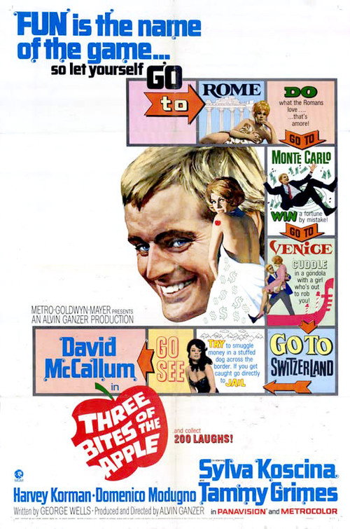 Movie poster for Three Bites of the Apple (1967)