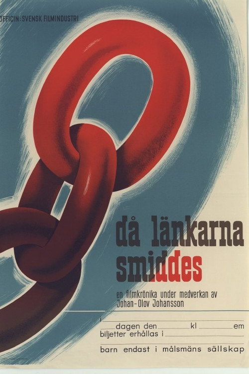 Movie poster for Då länkarna smiddes (1939)