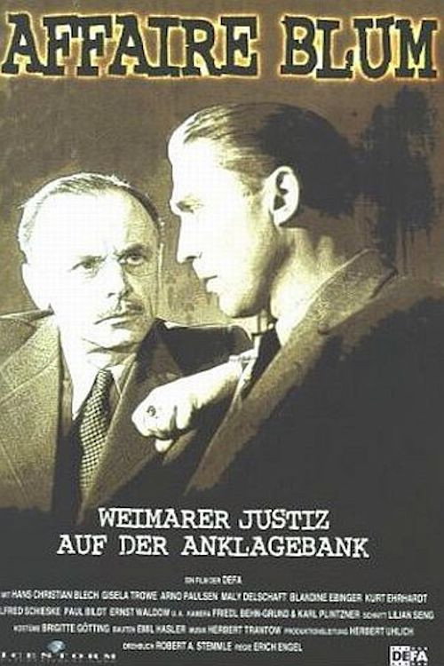 Movie poster for Affäre Blum (1962)