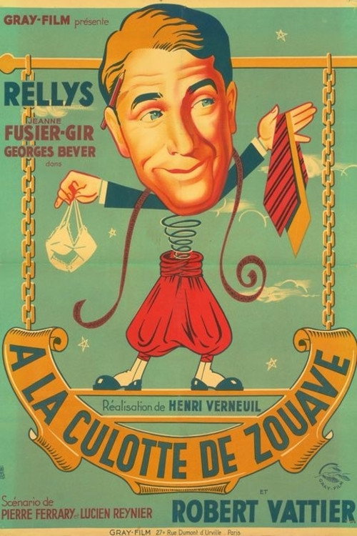 Movie poster for À la culotte de zouave (1949)
