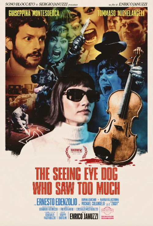 Movie poster for The Seeing Eye Dog Who Saw Too Much (2026)
