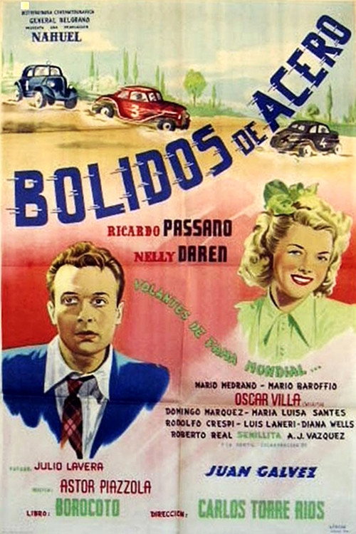 Movie poster for Steel racing cars (1950)