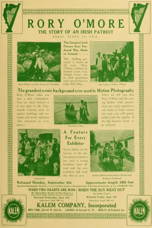 Movie poster for Rory O'More (1911)