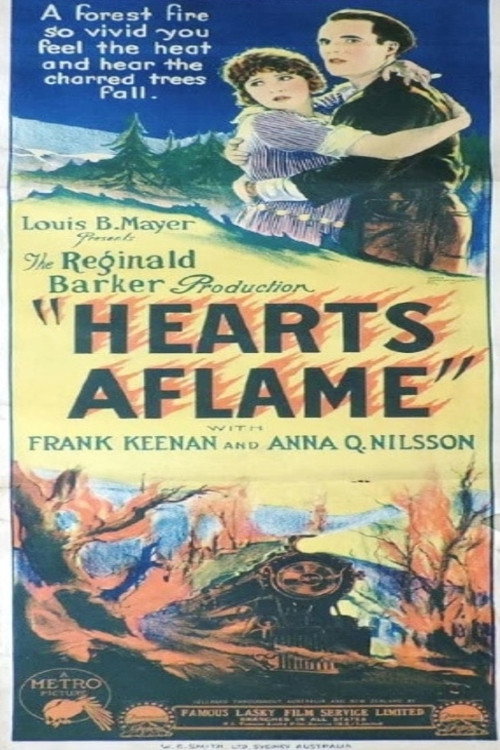Movie poster for Hearts Aflame (1923)
