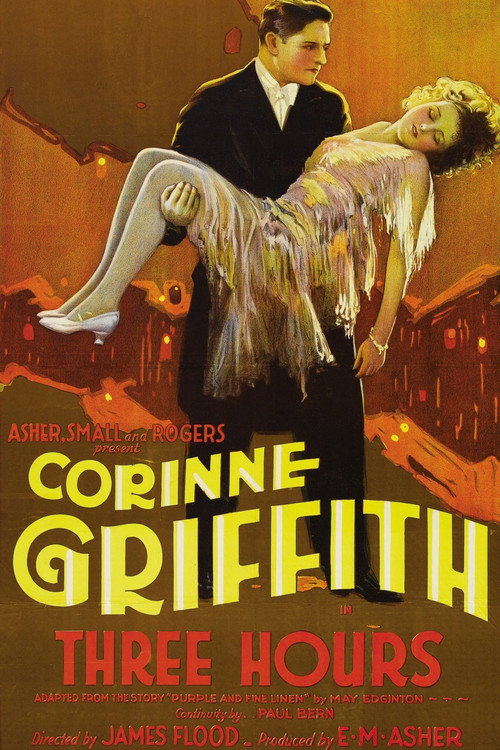 Movie poster for Three Hours (1927)