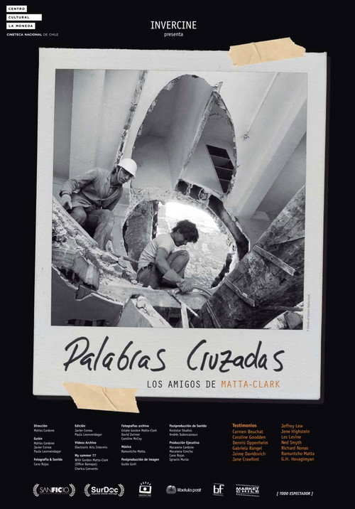Movie poster for Palabras cruzadas: los amigos de Matta-Clark