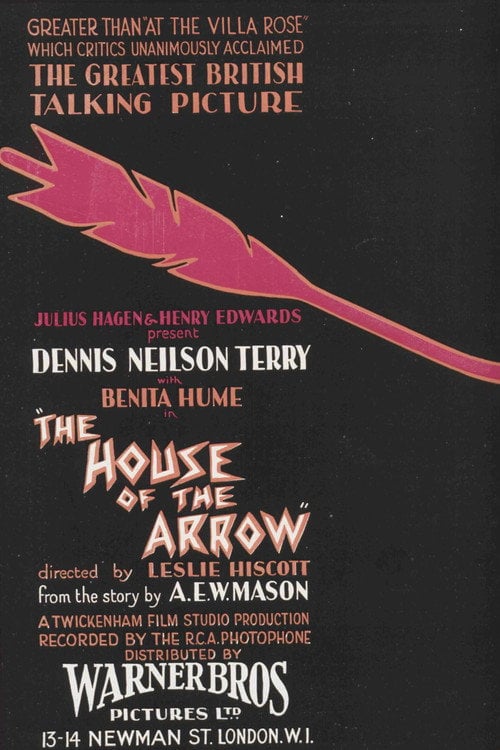 Movie poster for The House of the Arrow (1930)
