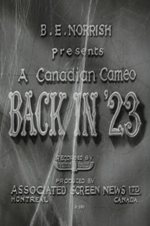 Movie poster for Back in '23 (1933)