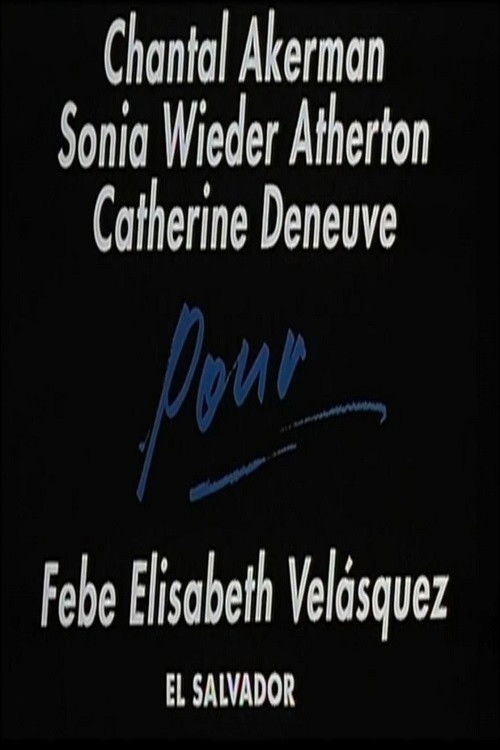 Movie poster for For Febe Elisabeth Velasquez, El Salvador (1991)