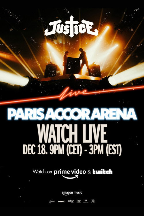 Movie poster for Justice - Live at Paris Accor Arena (2024)