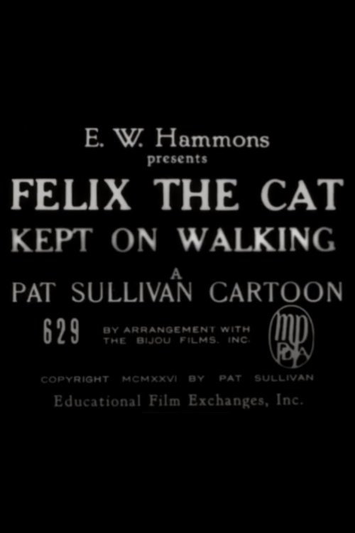 Movie poster for Felix the Cat Kept On Walking (1925)
