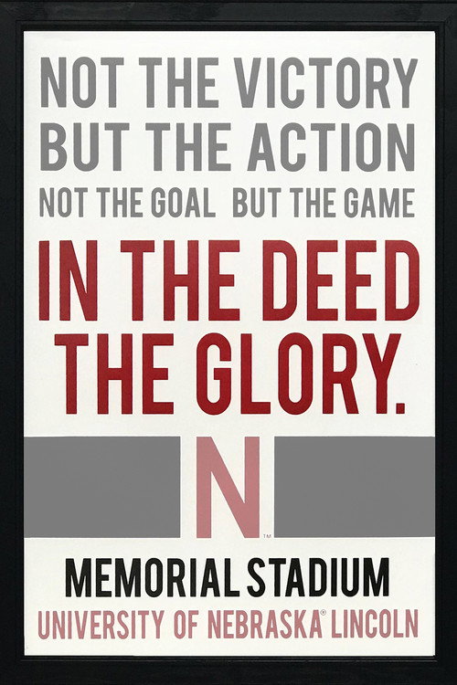 Movie poster for In the Deed the Glory: Memorial Stadium (2023)