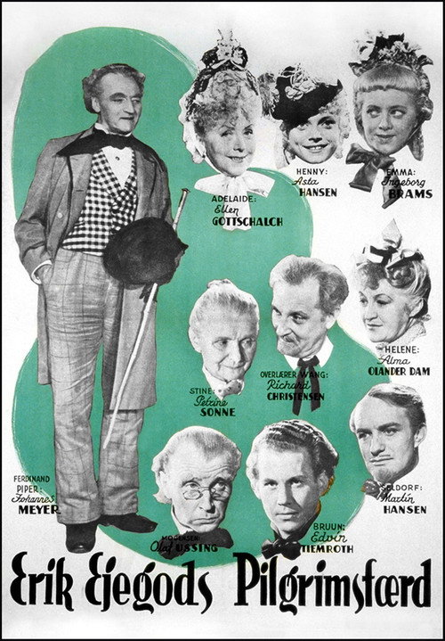 Movie poster for Erik Ejegods pilgrimsfærd (1943)