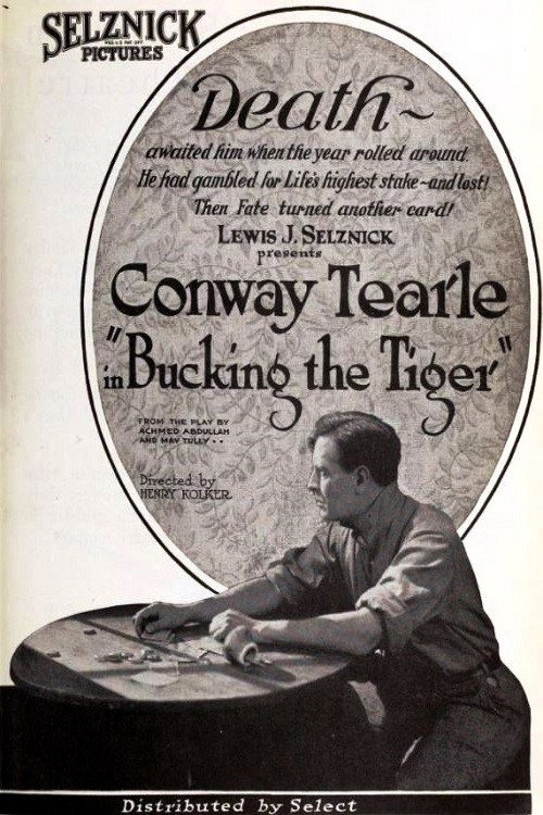 Movie poster for Bucking the Tiger (1921)