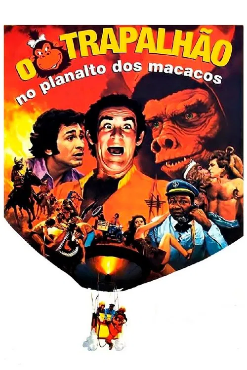 Movie poster for The Trapalhão in the Plateau of the Apes (1976)