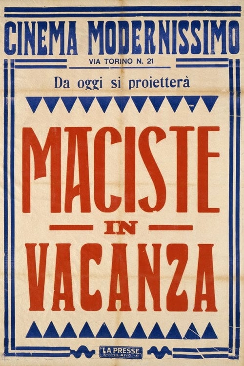 Movie poster for Maciste on His Vacation (1921)