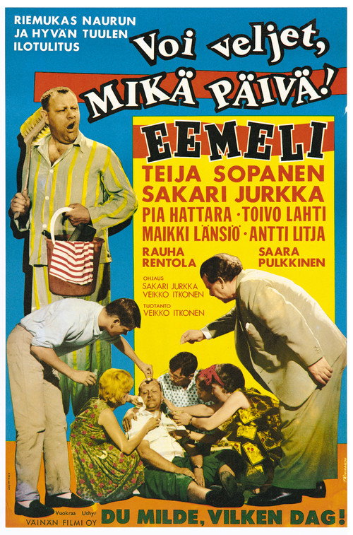 Movie poster for Voi veljet, mikä päivä! (1961)