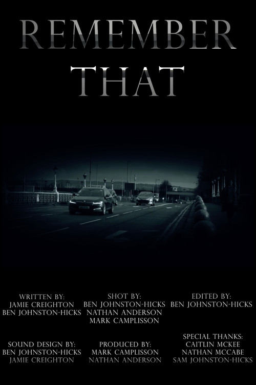 Movie poster for Remember That (2025)