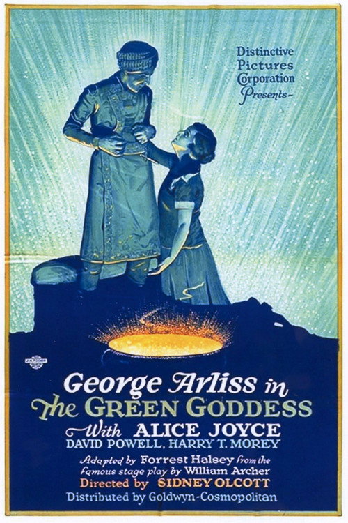 Movie poster for The Green Goddess (1923)