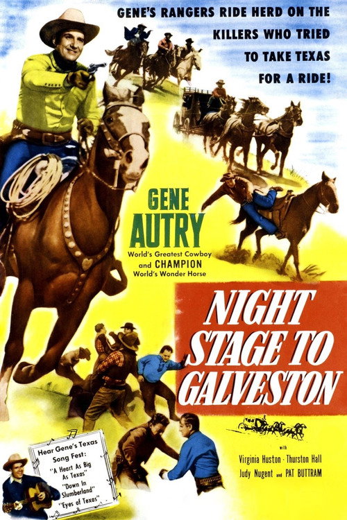 Movie poster for Night Stage to Galveston (1952)