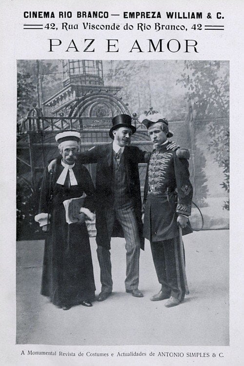 Movie poster for Paz e Amor (1910)