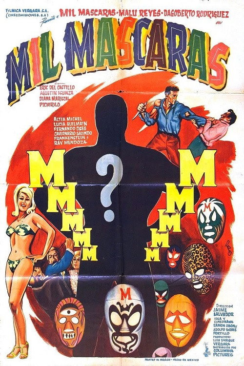 Movie poster for Mil Máscaras (1969)