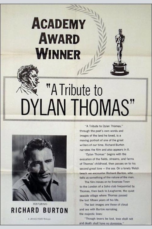 Movie poster for A Tribute to Dylan Thomas (1962)