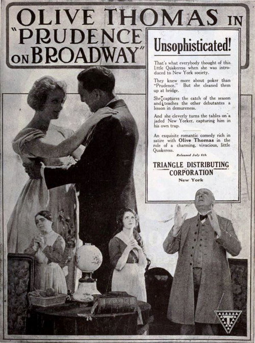 Movie poster for Prudence on Broadway (1919)