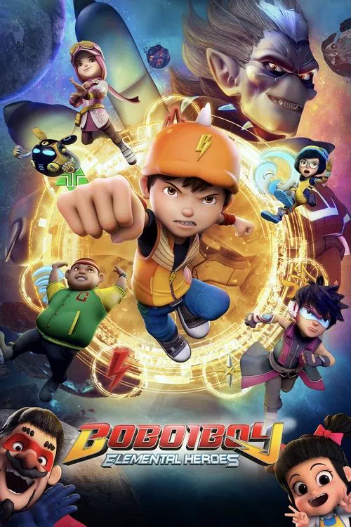 Movie poster for BoBoiBoy: Elemental Heroes (2019)