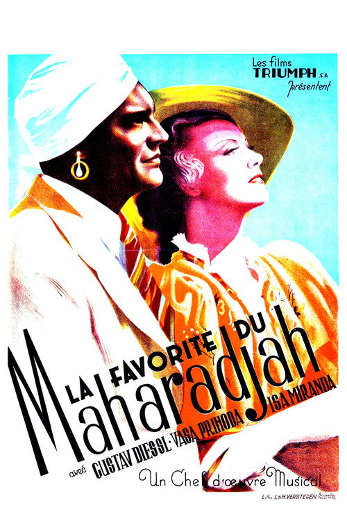 Movie poster for The Love of the Maharaja (1936)
