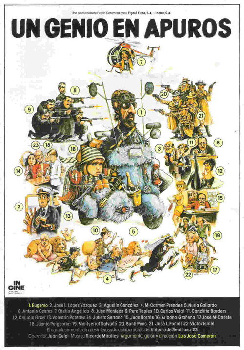 Movie poster for Un genio en apuros (1983)