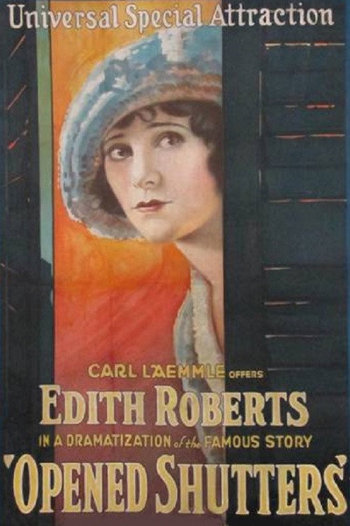 Movie poster for Opened Shutters (1921)