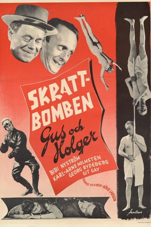 Movie poster for Skrattbomben (1954)